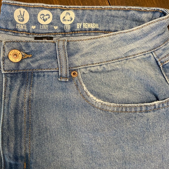 Size 9/29 Super High Rise Vintage Style Mom Jeans by Rewash Peace Love Eco - Picture 8 of 8